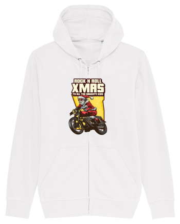 Rock n roll Christmas - Biker Santa White