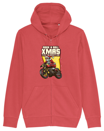 Rock n roll Christmas - Biker Santa Carmine Red