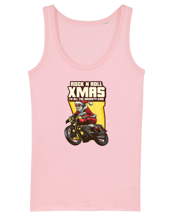 Rock n roll Christmas - Biker Santa Cotton Pink