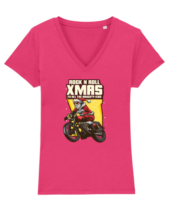 Rock n roll Christmas - Biker Santa Raspberry