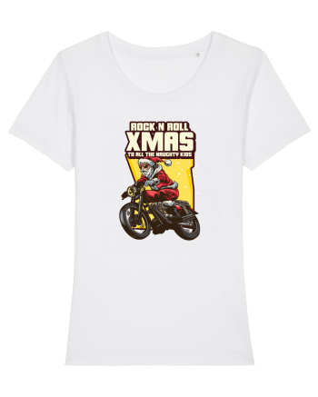 Rock n roll Christmas - Biker Santa White
