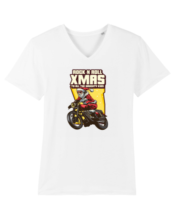 Rock n roll Christmas - Biker Santa White