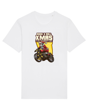 Rock n roll Christmas - Biker Santa White