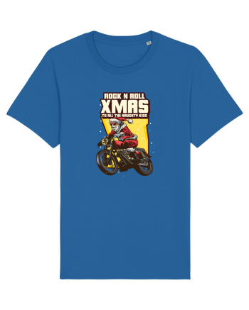 Rock n roll Christmas - Biker Santa Royal Blue