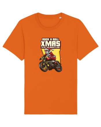 Rock n roll Christmas - Biker Santa Bright Orange