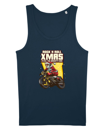Rock n roll Christmas - Biker Santa Navy