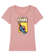 Rock n roll Christmas - Freestyle Santa Tricou mânecă scurtă guler larg fitted Damă Expresser