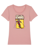 Rock n roll Christmas - Rise and glide Tricou mânecă scurtă guler larg fitted Damă Expresser