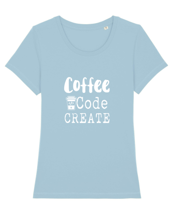 Coffee Code Create Sky Blue