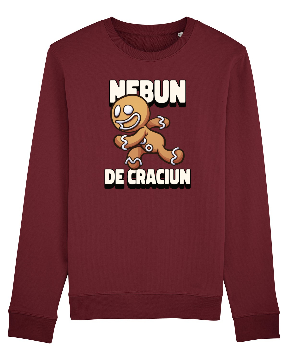 Bluză mânecă lungă Unisex Rise Burgundy