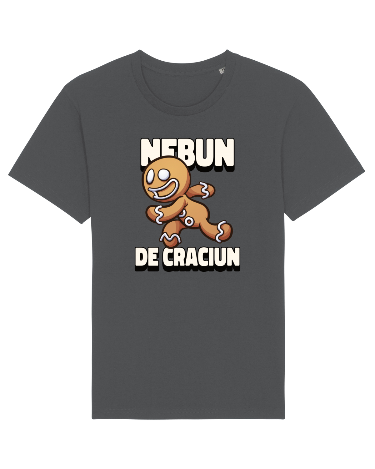 Tricou mânecă scurtă Unisex Rocker Anthracite