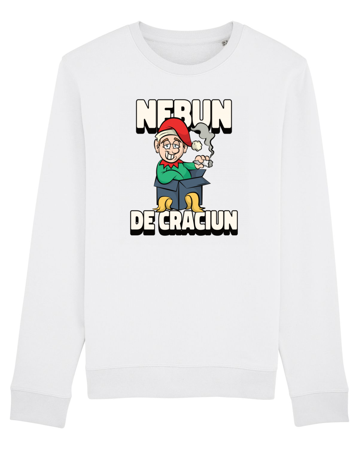 Bluză mânecă lungă Unisex Rise White