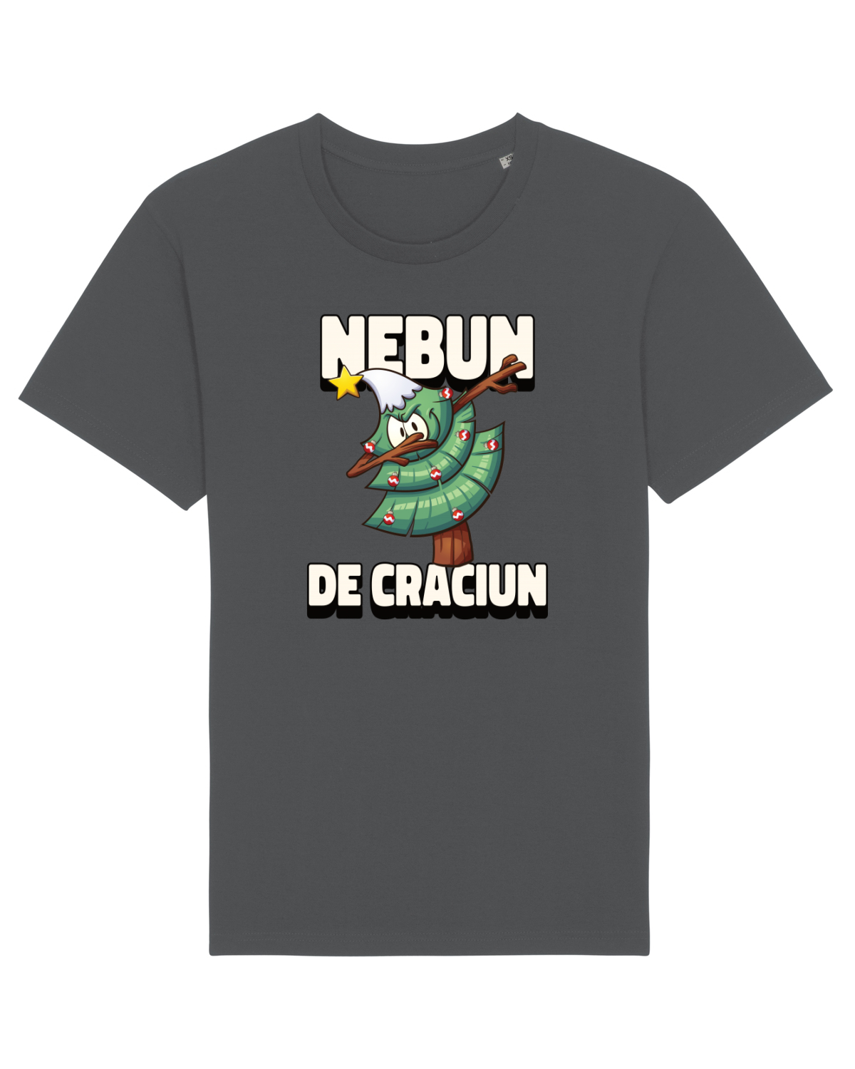 Tricou mânecă scurtă Unisex Rocker Anthracite