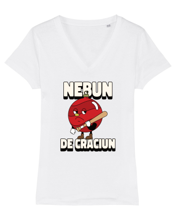 Nebun de Crăciun - Globul bătăuș White