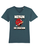 Nebun de Crăciun - Globul bătăuș Tricou mânecă scurtă guler V Bărbat Presenter