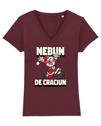 Nebun de Crăciun - Moșul cel vesel Burgundy