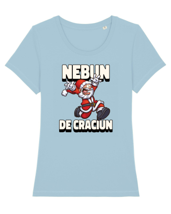 Nebun de Crăciun - Moșul cel vesel Sky Blue