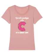 Cheat day Tricou mânecă scurtă guler larg fitted Damă Expresser
