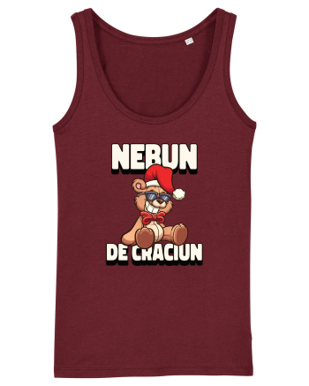 Nebun de Crăciun - Ursuleț simpatic Burgundy
