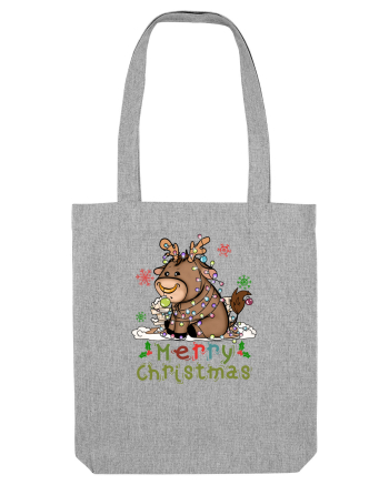 Vacă drăguță Merry Christmas Heather Grey