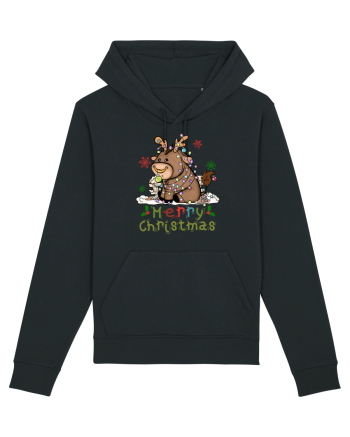 Vacă drăguță Merry Christmas Black