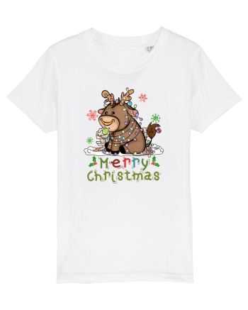 Vacă drăguță Merry Christmas White