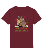 Vacă drăguță Merry Christmas Tricou mânecă scurtă  Copii Mini Creator