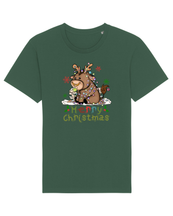 Vacă drăguță Merry Christmas Bottle Green