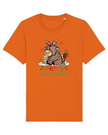 Vacă drăguță Merry Christmas Bright Orange