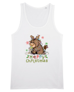 Vacă drăguță Merry Christmas Maiou Bărbat Runs