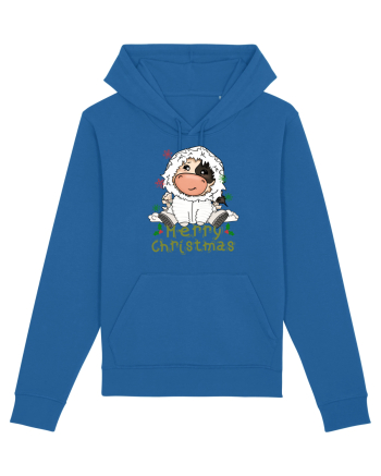 Vacă drăguță Merry Christmas HO HO HO Royal Blue