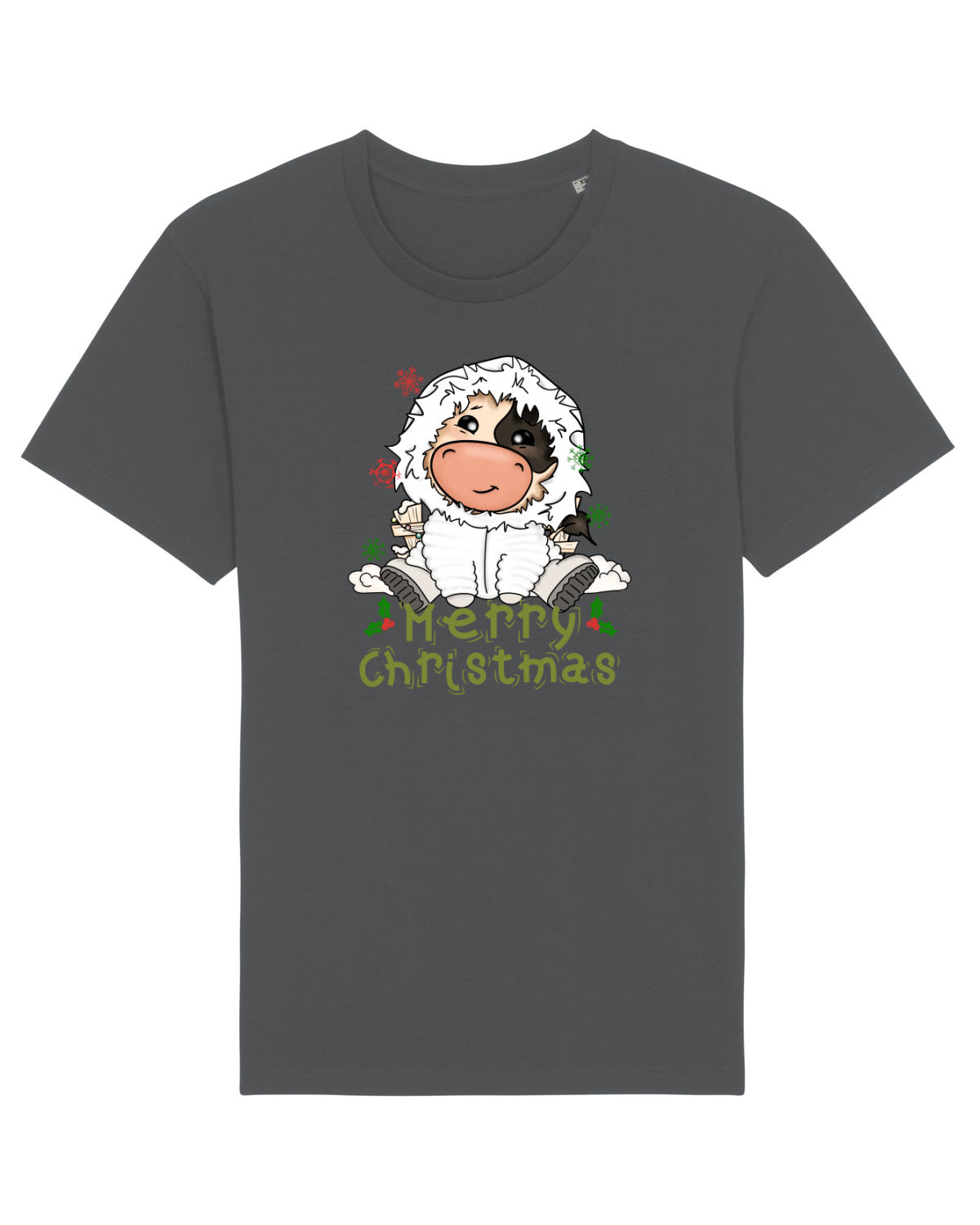 Tricou mânecă scurtă Unisex Rocker Anthracite