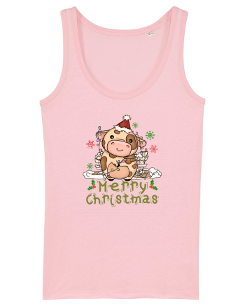 Vaca de Crăciun Cotton Pink