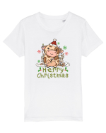 Vaca de Crăciun Tricou mânecă scurtă  Copii Mini Creator