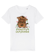 Vacă drăguță Merry Christmas Tricou mânecă scurtă  Copii Mini Creator
