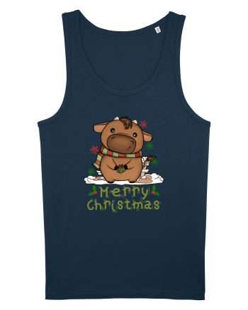Vacă drăguță Merry Christmas Navy