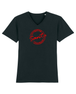 Aprobat de Moș Crăciun Tricou mânecă scurtă guler V Bărbat Presenter