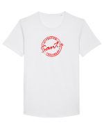Aprobat de Moș Crăciun Tricou mânecă scurtă guler larg Bărbat Skater