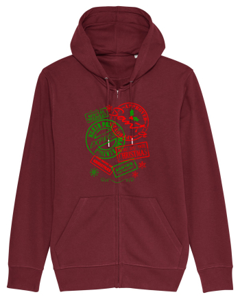 Ștampilat de Moș Crăciun Burgundy