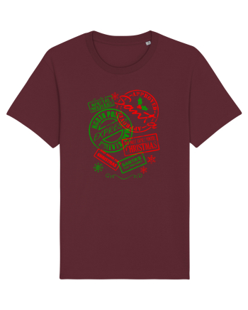 Ștampilat de Moș Crăciun Burgundy