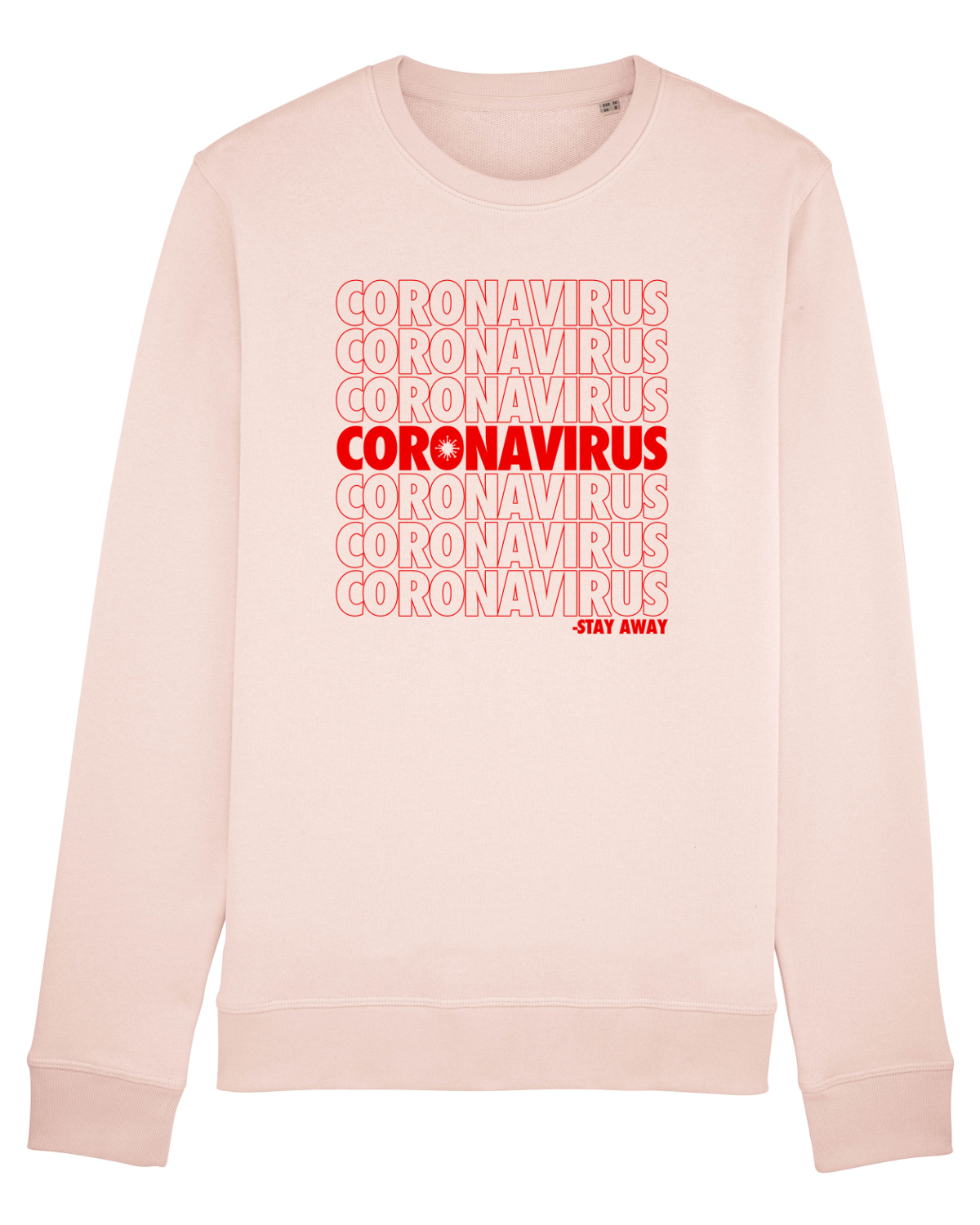 Bluză mânecă lungă Unisex Rise Candy Pink
