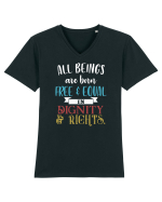 Free and Equal Tricou mânecă scurtă guler V Bărbat Presenter