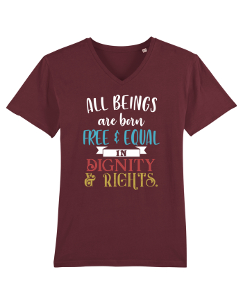 Free and Equal Burgundy