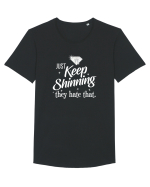 Keep Shinning Tricou mânecă scurtă guler larg Bărbat Skater