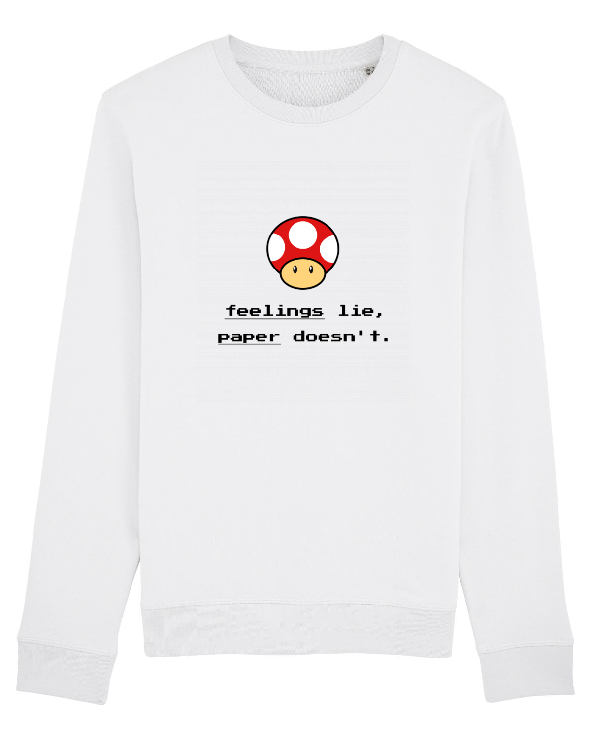 Bluză mânecă lungă Unisex Rise White