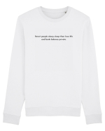 smart people always... Bluză mânecă lungă Unisex Rise
