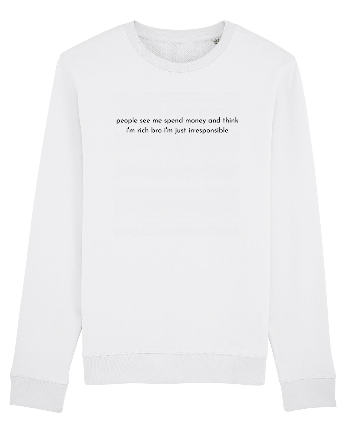 Bluză mânecă lungă Unisex Rise White