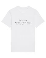 stop overthinking Tricou mânecă scurtă Unisex Rocker
