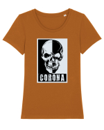 CORONA Tricou mânecă scurtă guler larg fitted Damă Expresser