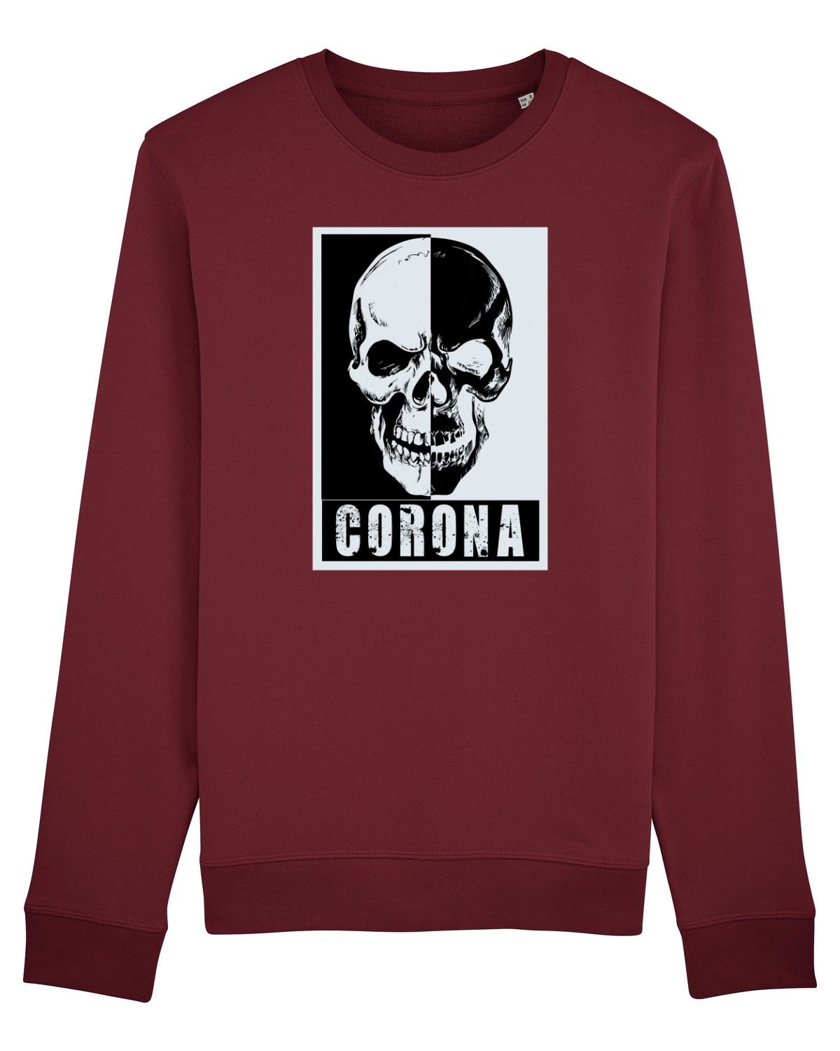 Bluză mânecă lungă Unisex Rise Burgundy